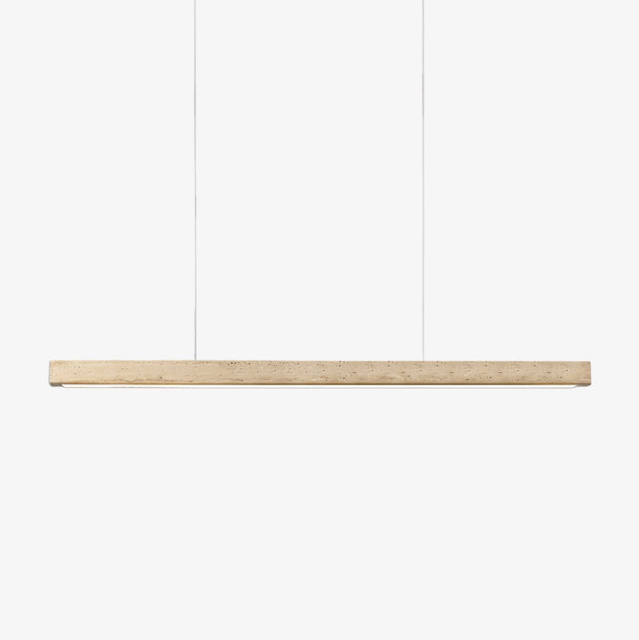 Imiror Minimalist Travertine Linear Pendant Light - Neutralighting