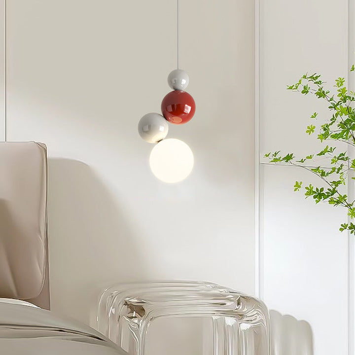 Valentina Moderno LED Metallo Sospensione Bianco Verde Rosso
