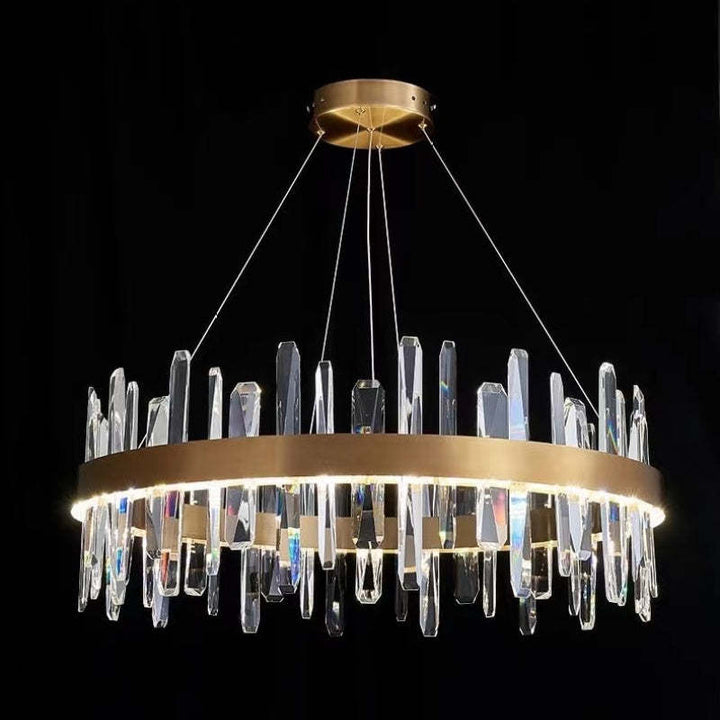 Kristy Moderno LED Lusso Lampadario Metallo Cristallo Soggiorno/Camera da Letto