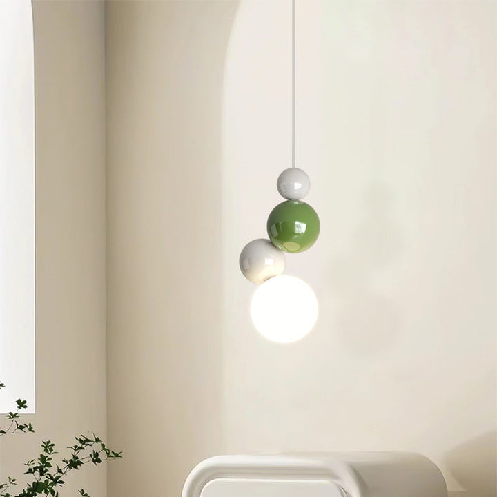 Valentina Moderno LED Metallo Sospensione Bianco Verde Rosso