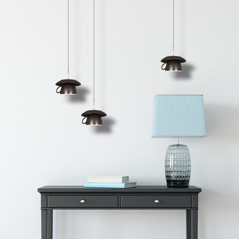 Valentina Pop Arte Tazza Ceramica LED Lampade a Sospensione Studio