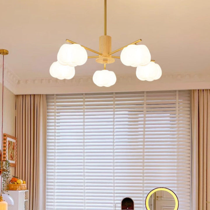 Arisha Creativo LED Metallo Legno Lampadari Soggiorno