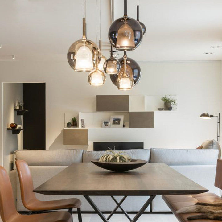 Valentina Moderno Sfera LED Lampade a Sospensione Vetro