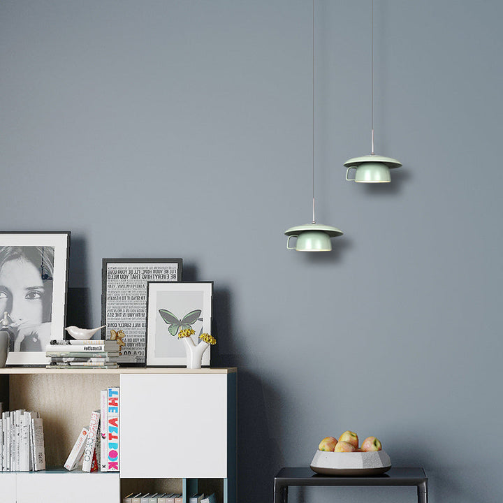 Valentina Rustico Tazza Ceramica LED Lampade a Sospensione Soggiorno