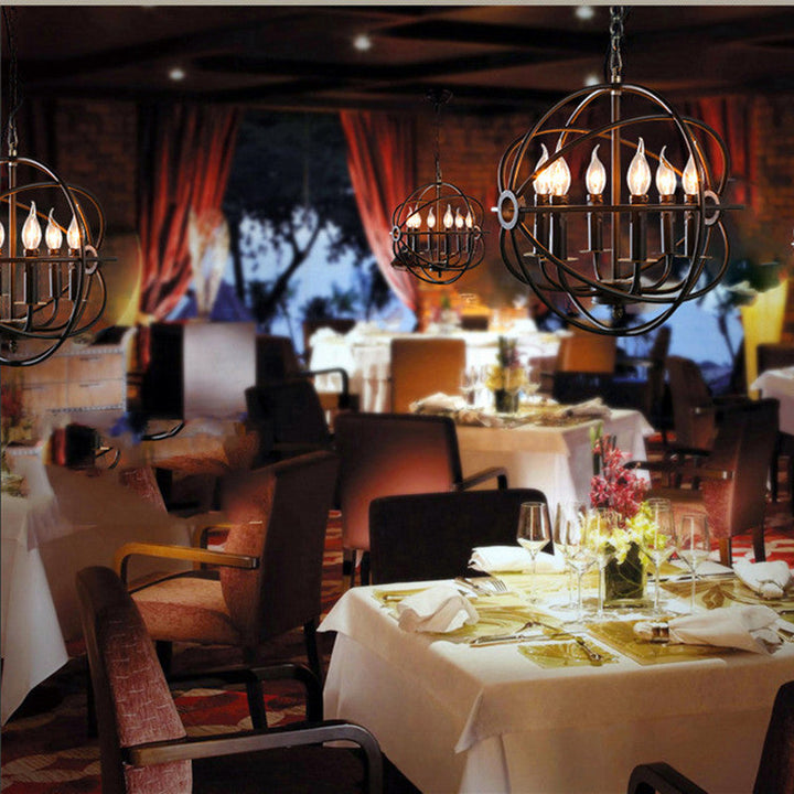 Silva Americano Lampadari Metallo Soggiorno Camera da Letto Ristorante