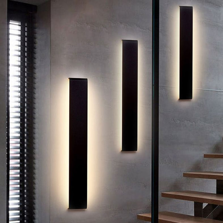 Arisha Minimalista Applique Nero/Bianco/Oro Rettangolare Bagno