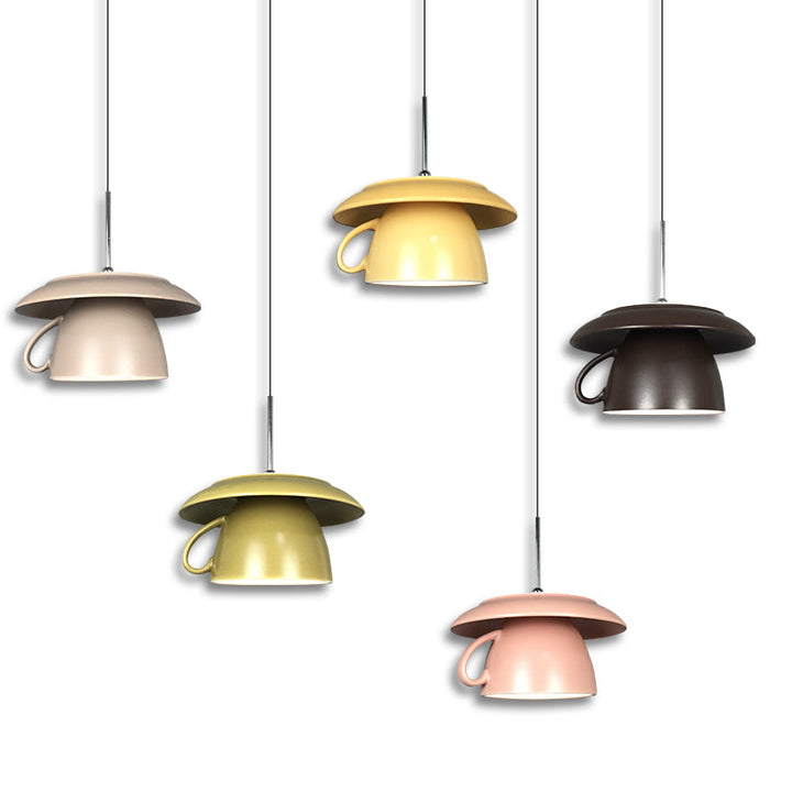 Valentina Pop Arte Tazza Ceramica LED Lampade a Sospensione Studio