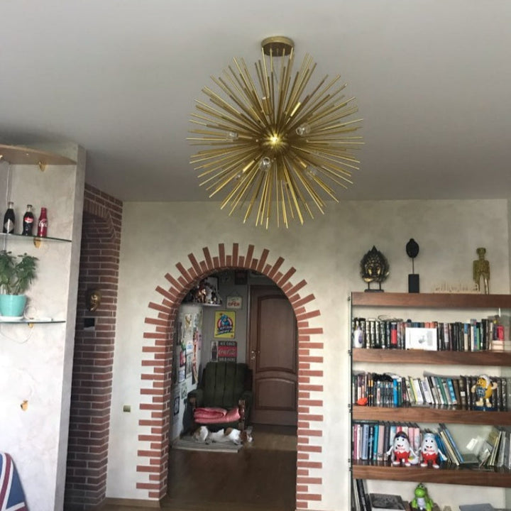 Arisha Moderno LED Lampadari Oro Metallo Sala da Pranzo/Soggiorno
