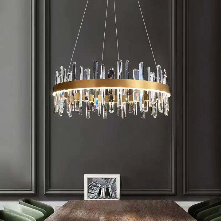 Kristy Moderno LED Lusso Lampadario Metallo Cristallo Soggiorno/Camera da Letto