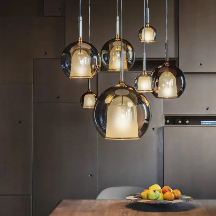 Valentina Moderno Sfera LED Lampade a Sospensione Vetro