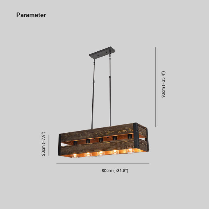 Silva Moderni LED Lampade a sospensione Metallo/Legno Soggiorno/Camera da Letto