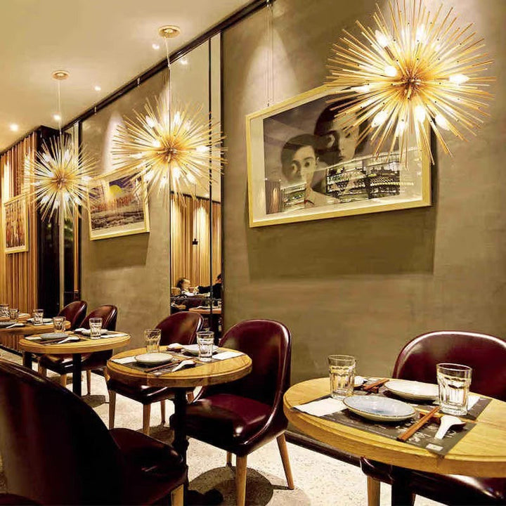 Arisha Moderno LED Lampadari Oro Metallo Sala da Pranzo/Soggiorno