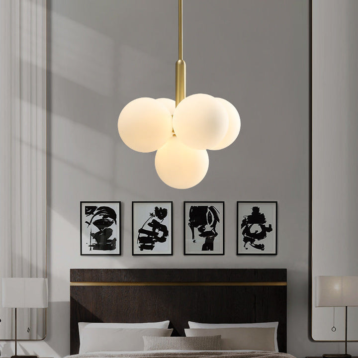 Valentina Nordico Metallo/Vetro Lux Lampadario Rame Camera da letto/Soggiorno/Sala da Pranzo