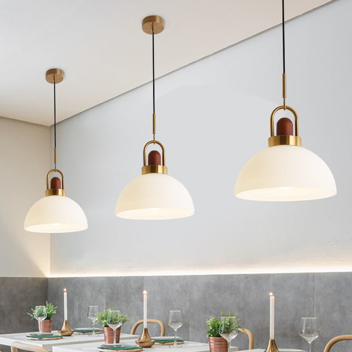 Valentina Moderno LED Lampade a Sospensione Metallo In Legno Vetro Camera da Letto