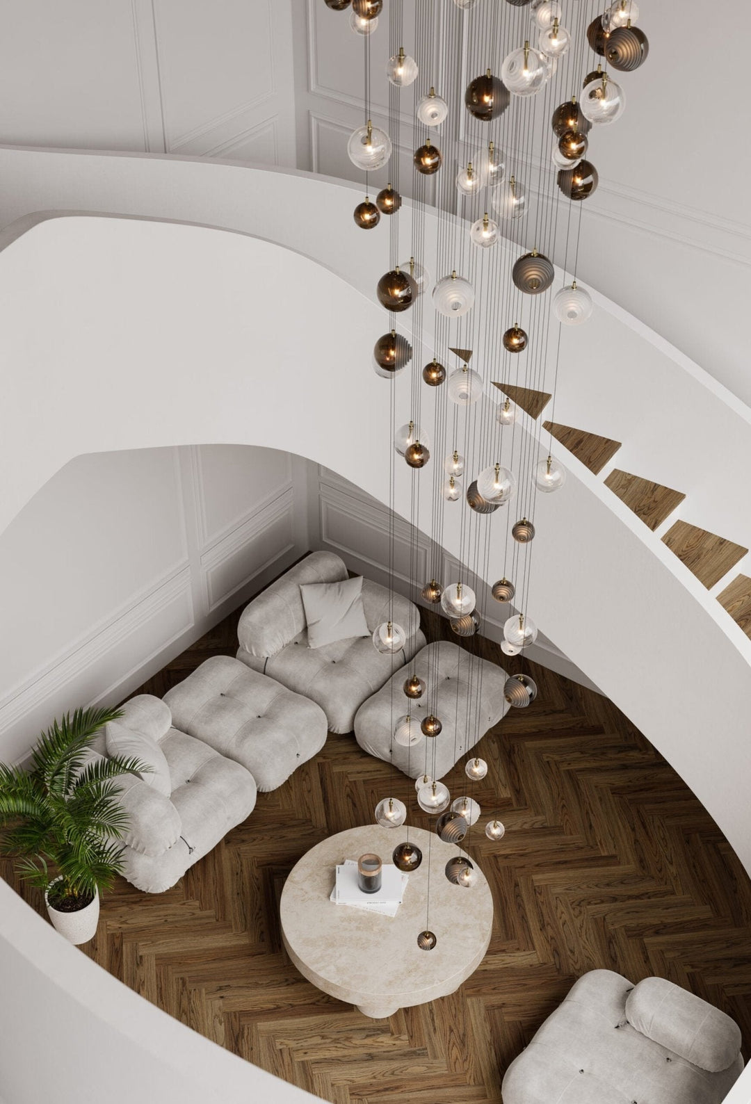 Celestial Orbit Cascade lampadario