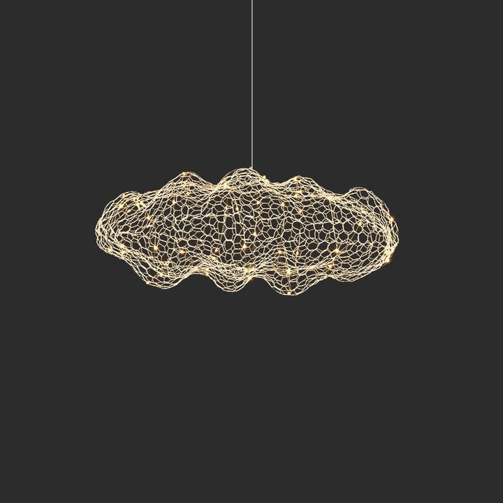 Rivelaine Golden Cloud Weave lampada a sospensione in oro