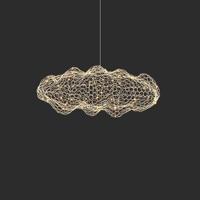 Rivelaine Golden Cloud Weave lampada a sospensione in oro