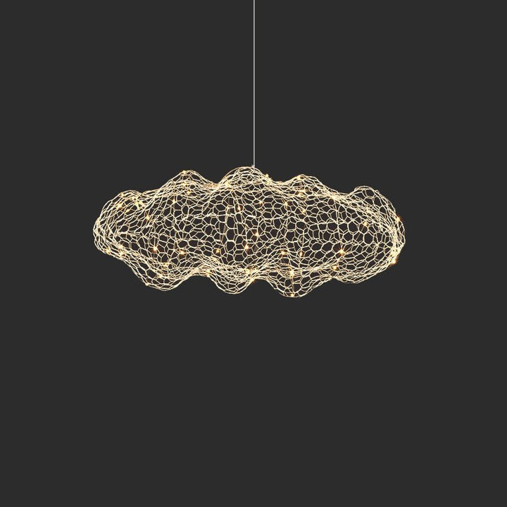 Rivelaine Golden Cloud Weave lampada a sospensione in oro