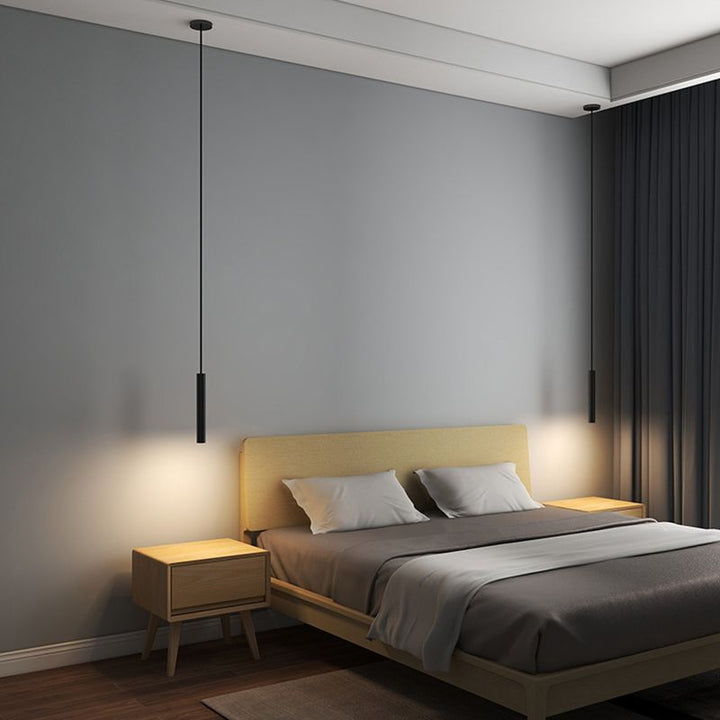 Arisha Minimalista LED Lampade a Sospensione Nero Lineare Soggiorno/Camera da Letto