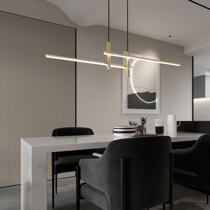 Arisha Lampada a Sospensione Lineare Moderna per Sala da Pranzo