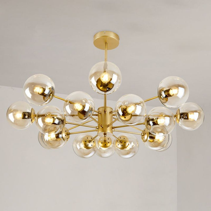 Valentina Moderno LED Semplice Lampade a Sospensione Vetro Metallo Nero/Oro Soggiorno/Camera da Letto