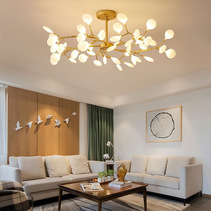 Olivia Speciale Bellissimo LED Lampada a Sospensione Artistic Metallo/Acrilico Nero/Oro Camera da Letto