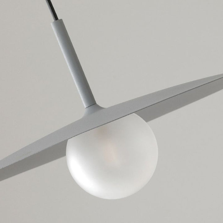 Arisha Moderno Piatto Metallo Lampade a Sospensione, Nero/Bianco/Grigio
