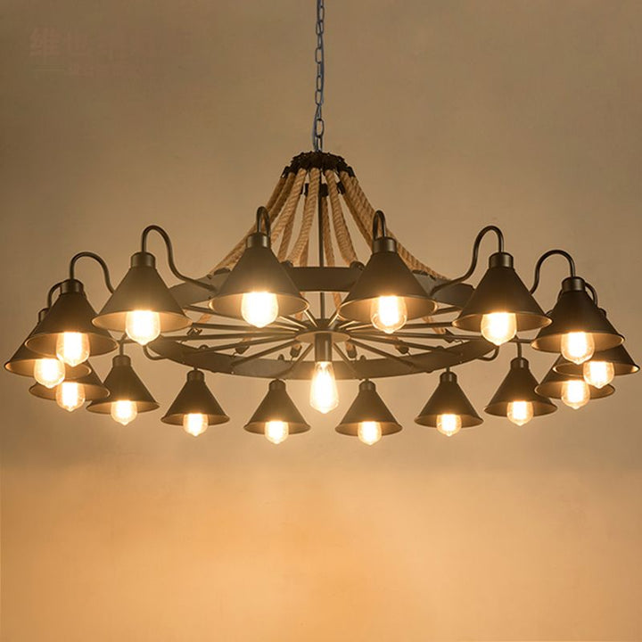 Silva Lampadari Candeliere Industriale Metallo LED Soggiorno