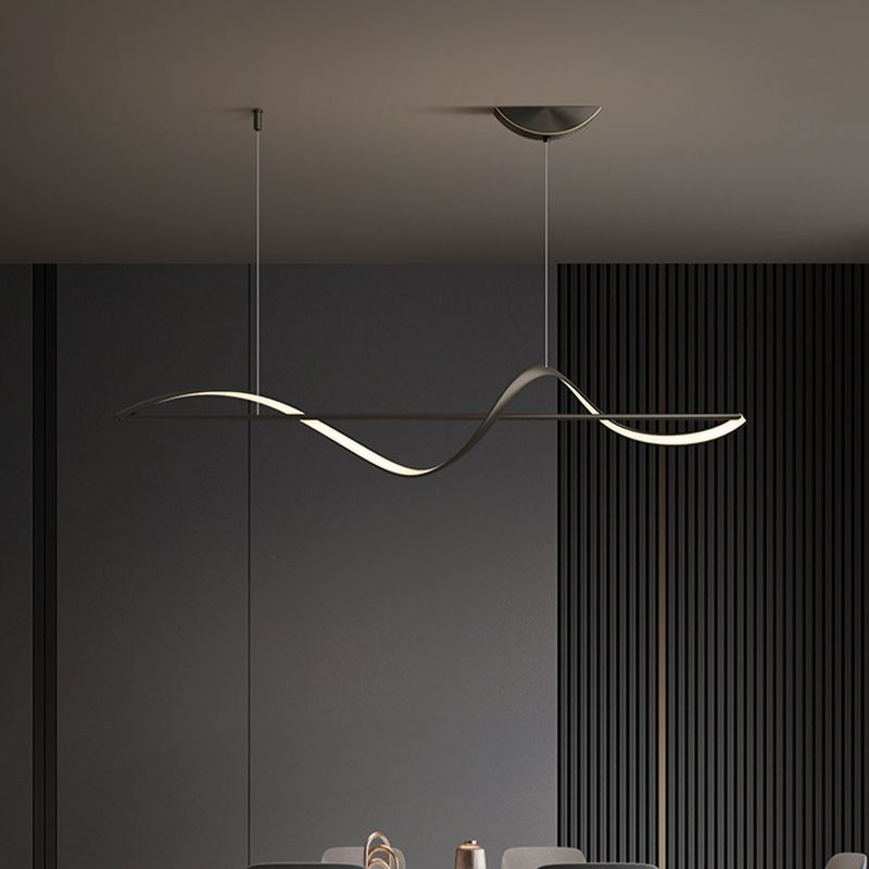 Arisha Lampada a Sospensione Metallo Ottone/Nero Onda Galleria d&