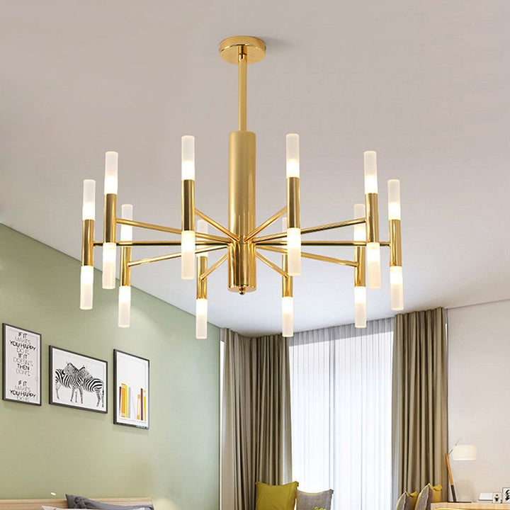 Kristy Lampada a Sospensione LED Moderno Cilindrico Oro