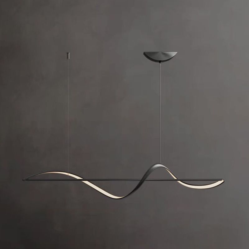 Arisha Lampada a Sospensione Metallo Ottone/Nero Onda Galleria d&
