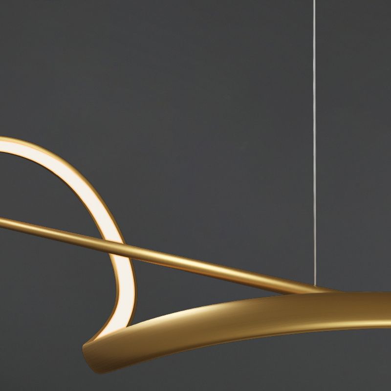 Arisha Lampada a Sospensione Metallo Ottone/Nero Onda Galleria d&