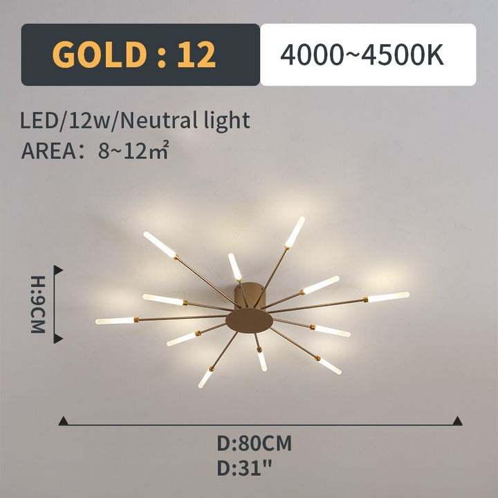 Arisha Moderni LED Montaggio Incasso Plafoniere Fuochi Artificiali