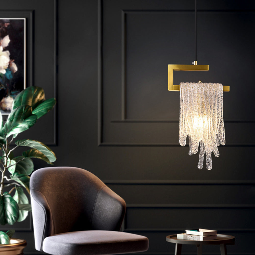 Kristy Lampade a Sospensione Cristallo/Ottone Oro Gelatina Moderna