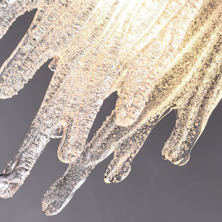 Kristy Lampade a Sospensione Cristallo/Ottone Oro Gelatina Moderna