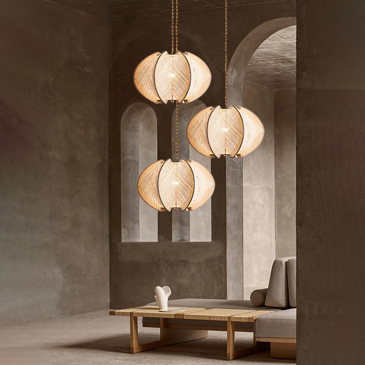 Ritta Rotondo LED Lampade a Sospensione Corda Sala da Pranzo