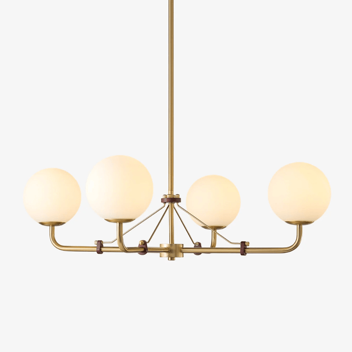 Oriarelle lampadario ottone sfera Savanna elegante