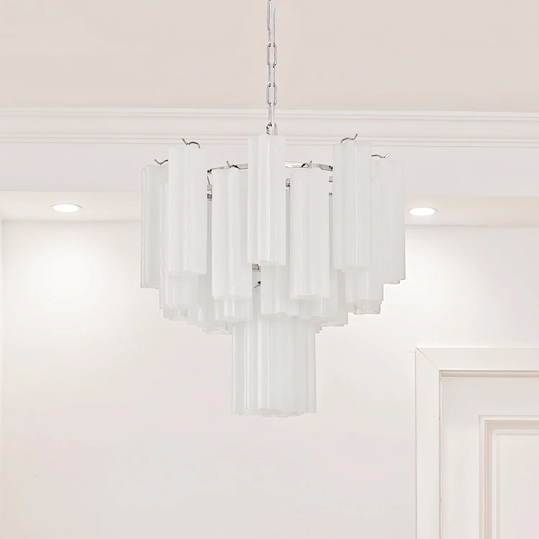 Lioreissa lampadario Tubi in vetro Smerigliato Strati Minimalisti