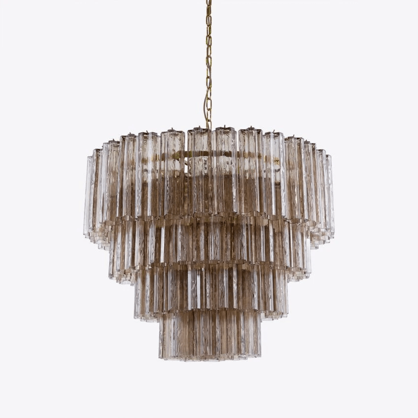 Liorinissa lampadario a Quattro Livelli in vetro Flautato