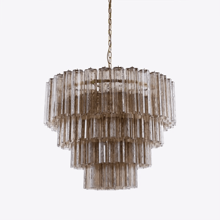Liorinissa lampadario a Quattro Livelli in vetro Flautato