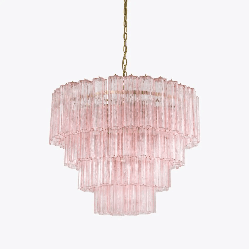 Liorinissa lampadario a Quattro Livelli in vetro Flautato