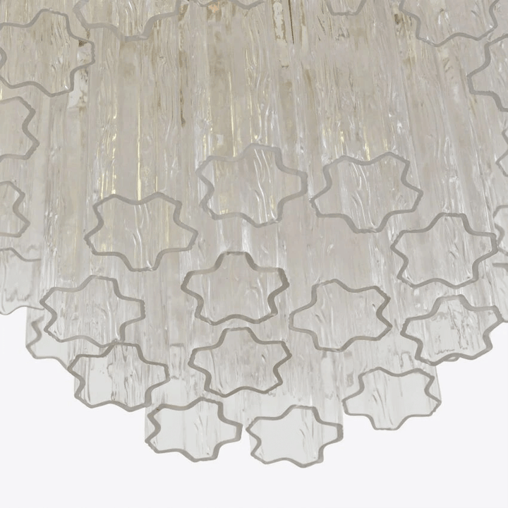 Liorinissa lampadario a Quattro Livelli in vetro Flautato