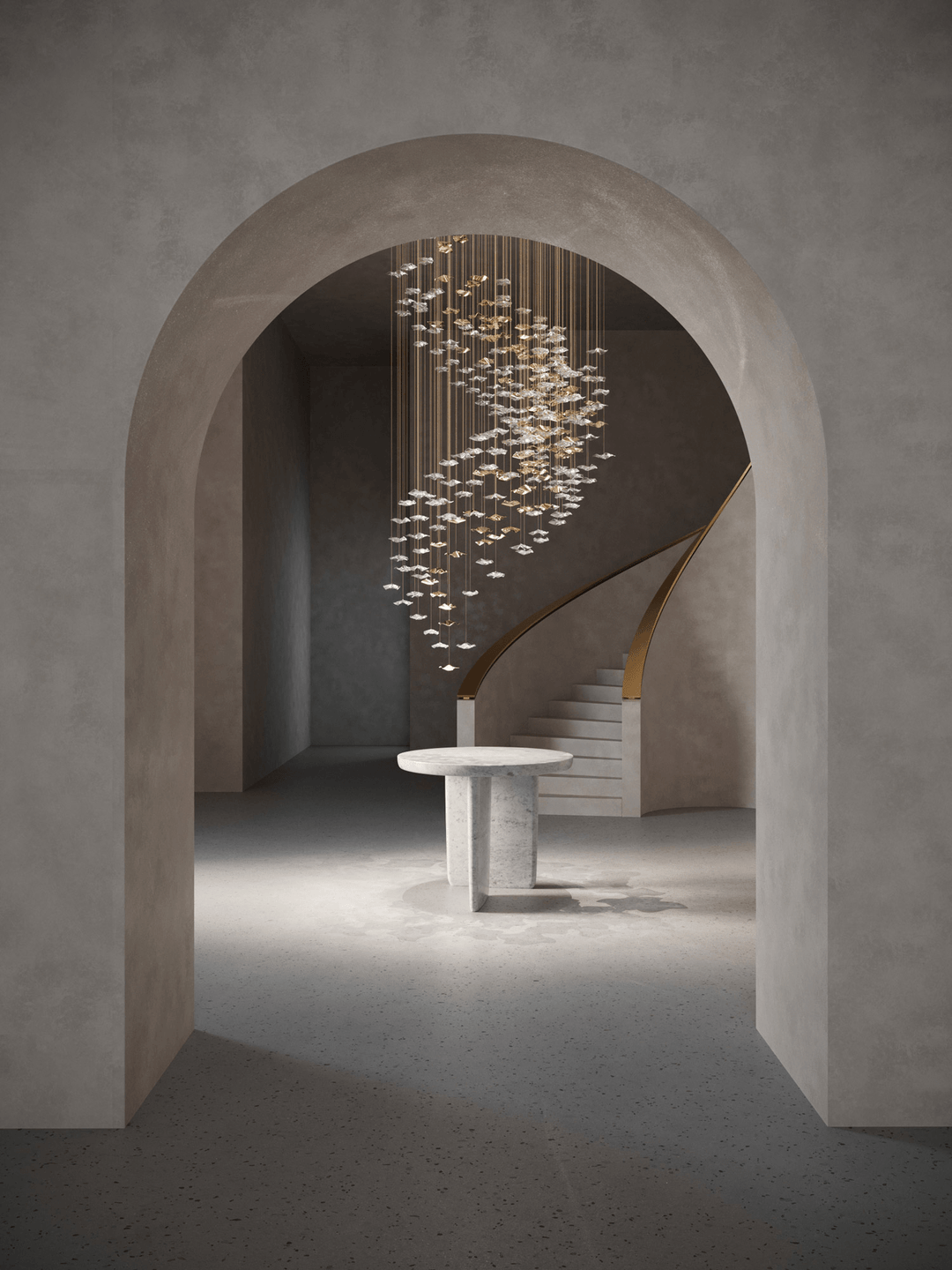Nephele Crystal Leaf lampadario