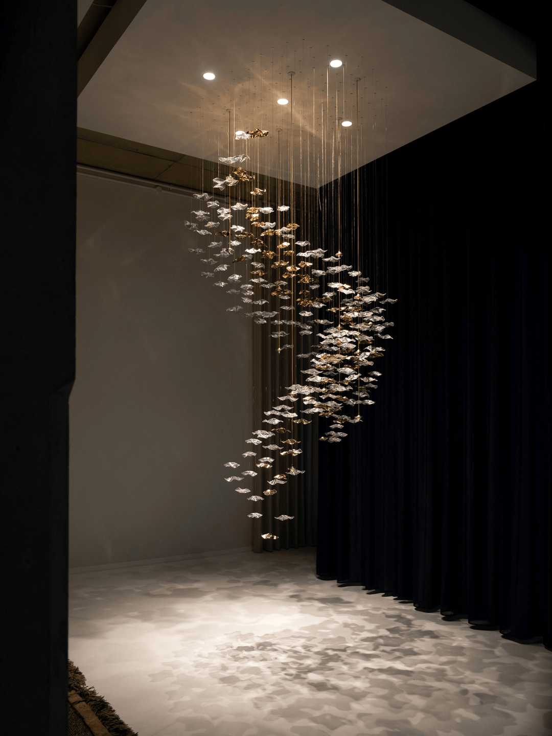 Nephele Crystal Leaf lampadario