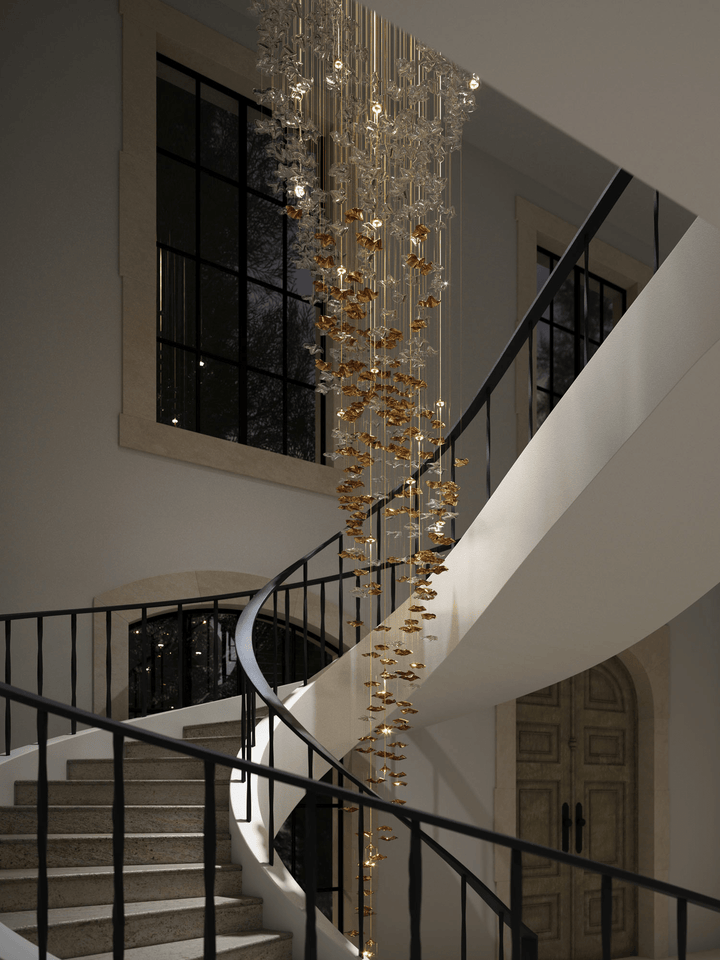 Nephele Crystal Leaf lampadario