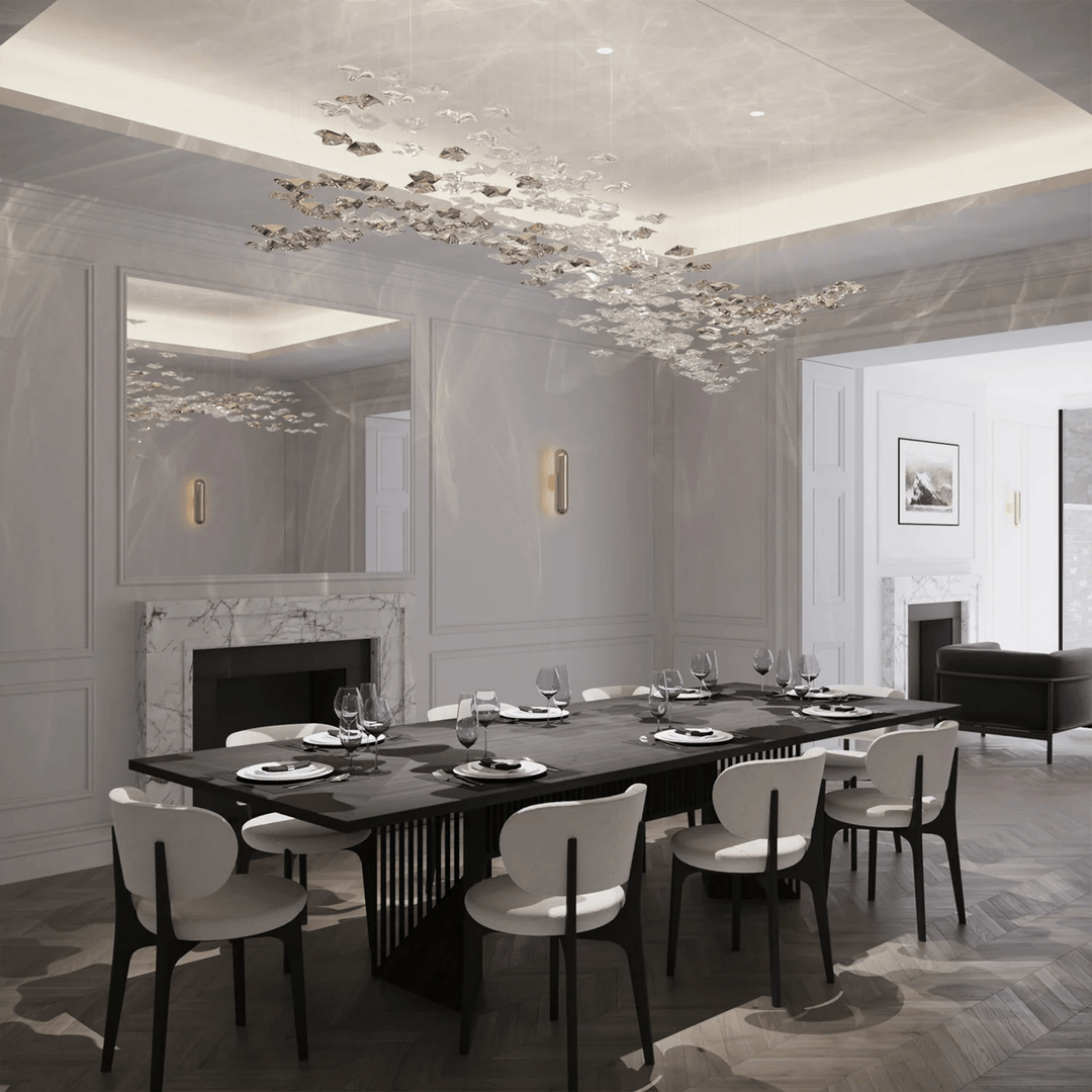 Nephele Crystal Leaf lampadario