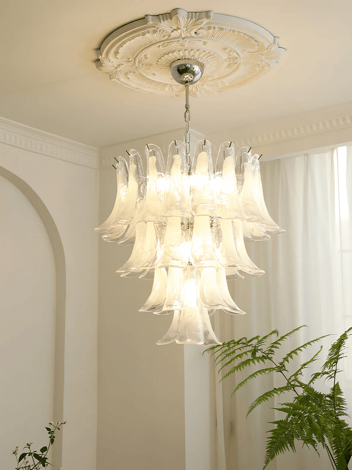 Celiian lampadario petali in vetro di Murano vintage