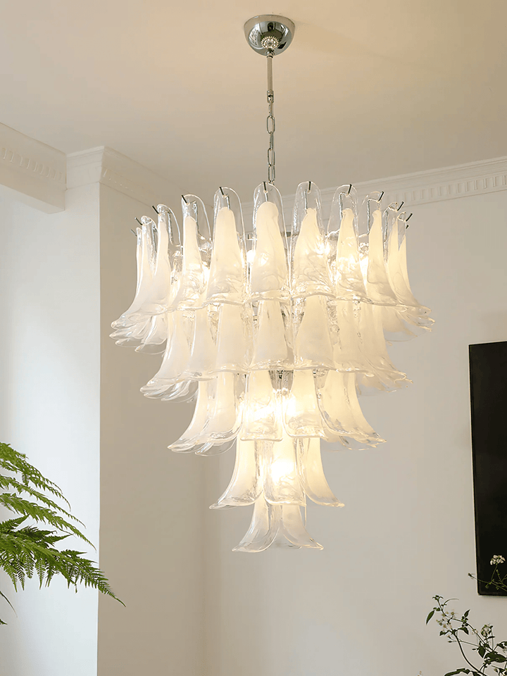 Celiian lampadario petali in vetro di Murano vintage