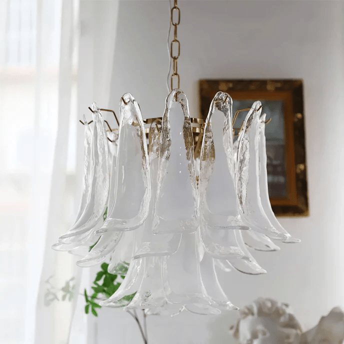 Celiian lampadario petali in vetro di Murano vintage