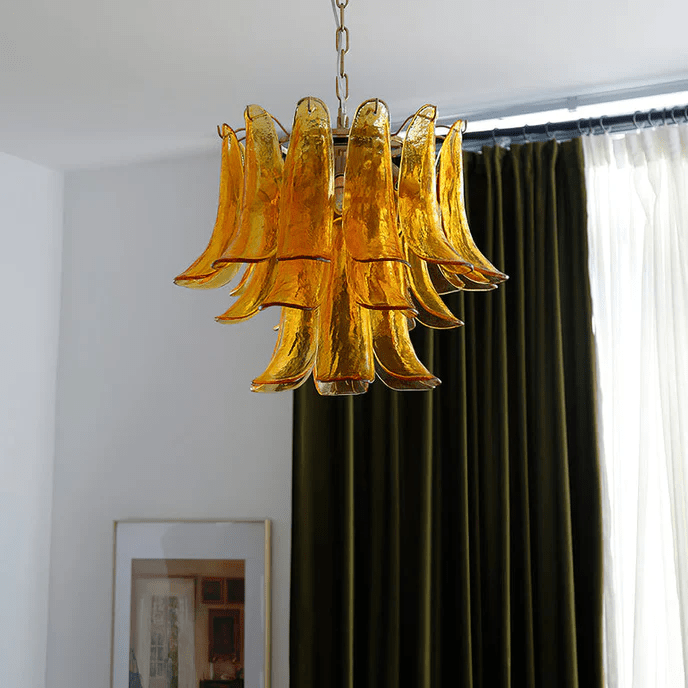 Celiian lampadario petali in vetro di Murano vintage